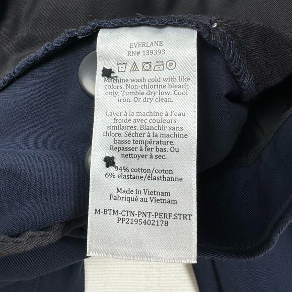Everlane Uniform Mens Straight Leg Chino Pant 35 x 28 Navy Blue - Picture 10 of 14